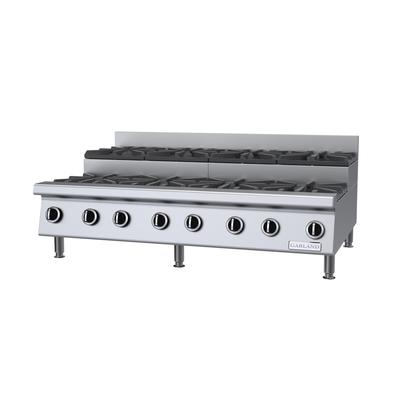Garland GTOG48-SU8 NG 48" Gas Hotplate w/ 8 Burners & Manual Controls, Natural Gas, Stainless Steel, Gas Type: NG