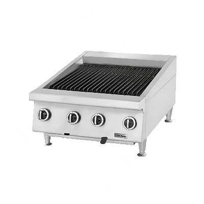 Garland UTBG24-NR24 LP 24" Countertop Charbroiler w/ Cast Iron Grates - Manual Controls, Liquid Propane, Stainless Steel, Gas Type: LP
