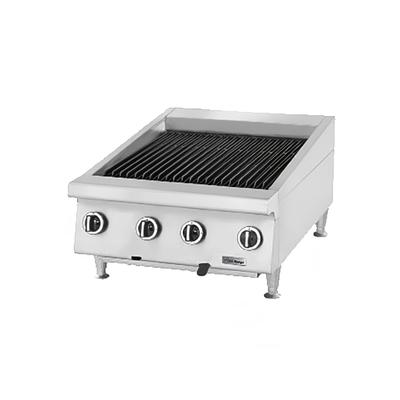 Garland UTBG36-NR36 NG 36" Countertop Charbroiler w/ Cast Iron Grates - Manual Controls, Natural Gas, Stainless Steel, Gas Type: NG