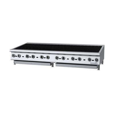Garland UTBG72-NR72 LP 70 7/8" Countertop Charbroiler w/ Manual Control & Cast Iron Grates, Liquid Propane, Stainless Steel, Gas Type: LP