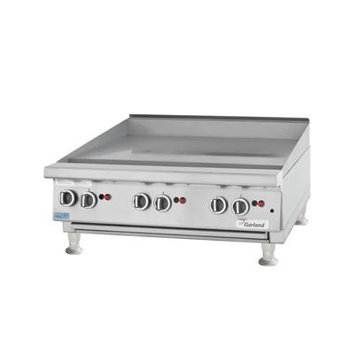 Garland UTGG72-G72M 72" Gas Commercial Griddle w/ Manual Controls - 1" Steel Plate , Natural Gas, 162, 000 BTU, Stainless Steel, Gas Type: NG