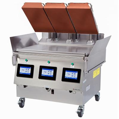 Garland XPG36-2L (LEFT) LP 39 21/32" Gas Clamshell Commercial Griddle w/ Thermostatic Controls - 3/4" Steel Plate, Liquid Propane, Touchscreen Controls, Stainless Steel, Gas Type: LP