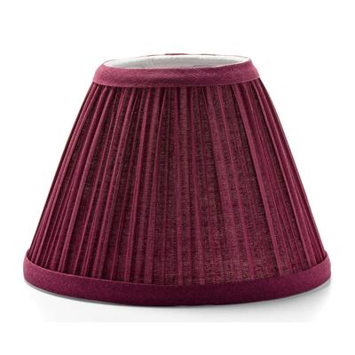 Hollowick 296BG Pleated Slim Line Fabric Lamp Shade w/ Fire Retardant Fabric & Liner, 6x4 1/2