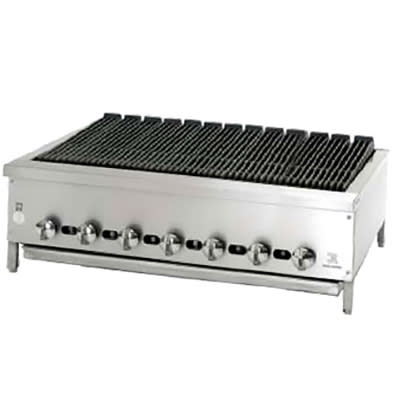 Jade Range JB-42 42" Gas Charbroiler w/ Cast Iron Grates, Natural Gas, Stainless Steel, Gas Type: NG