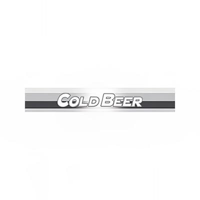 True 883872 Cold Beer Sign for GDM9 & GDM9PT, Black | True Refrigeration