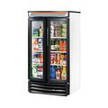 True GDM-14RF-HC-LD 31" Two-Section Refrigerated Display w/ Swing Door, Bottom Mount Compressor, 115v, Stainless Steel | True Refrigeration