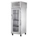 True STA1RPT-1G-1S-HC Spec Series 27 1/2" 1 Section Pass Thru Refrigerator, (1) Glass Door, (1) Solid Door, Right Hinge, 115v, Silver | True Refrigeration