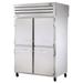 True STA2DT-4HS-HC Spec Series 53" 2 Section Commercial Combo Refrigerator Freezer - Solid Doors, Top Compressor, 115v, Silver | True Refrigeration