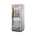 True T-12G-HC~FGD01 25" 1 Section Reach In Refrigerator, (1) Right Hinge Glass Door, 115v, Silver | True Refrigeration