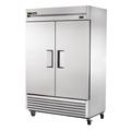 True T-49F-HC 54" 2 Section Reach In Freezer, (2) Solid Doors, 115v, 54"W, Silver | True Refrigeration