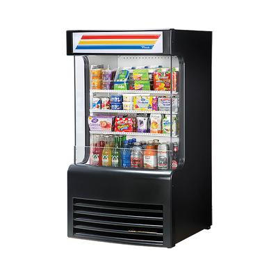 True TAC-14GS-LD 30" Vertical Open Air Cooler w/ (4) Levels, Black, 115v | True Refrigeration