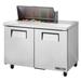 True TSSU-48-08-HC 48" Sandwich/Salad Prep Table w/ Refrigerated Base, 115v, Stainless Steel | True Refrigeration