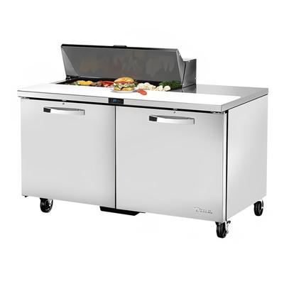 True TSSU-60-10-HC~SPEC3 ADA 60" Spec Series Sandwich/Salad Prep Table w/ Refrigerated Base, 115v, Two Doors, ADA Accessible, Stainless Steel