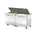 True TSSU-60-24M-B-DS-ST-HC~SPEC3 Spec Series 60" Dual Side Sandwich/Salad Prep Table w/ Refrigerated Base, 115v, Stainless Steel | True Refrigeration