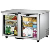 True TUC-48G-HC~SPEC3 ADA Spec Series 48" W Undercounter Refrigerator w/ (2) Sections & (2) Doors, 115v, Silver | True Refrigeration