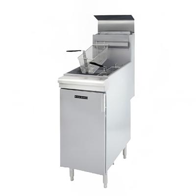 Black Diamond BDGF-90 Commercial Gas Fryer - (1) 40 lb Vat, Floor Model, Natural Gas, 40-lb. Capacity, Thermostatic, Stainless Steel, Gas Type: NG