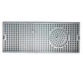 Micro Matic DP-120DGR Surface Mount Drip Tray Trough w/ 5/8" Drain - 12"W x 5"D, Stainless Steel