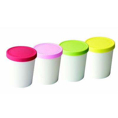 Tovolo 61-3545 Mini Ice Cream Tubs with Lids - Set of 4