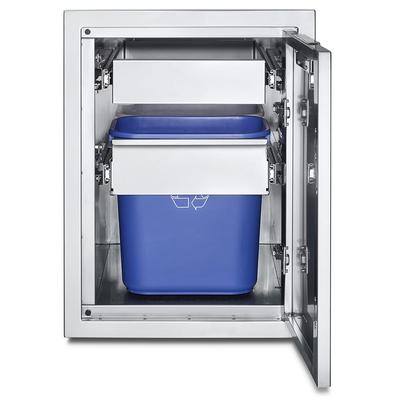 Crown Verity IBILC-GH-1D Large Built In Cabinet w/ Garbage Holder & 1 Drawer - Stainless Steel