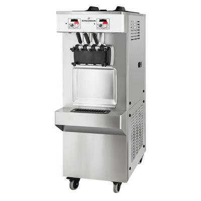 Spaceman 6378A-C Soft Serve Ice Cream Machine w/ (2) 10 3/4 qt Flavor Hoppers, 208 230v, 1ph, Silver