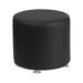 Flash Furniture ZB-803-RD-18-BK-GG 18" Round Ottoman - 16 1/2"H, Black LeatherSoft Upholstery