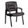 Flash Furniture BT-1404-BN-GG Reception Side Chair - Brown LeatherSoft Upholstery, Black Metal Frame