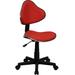 Flash Furniture BT-699-RED-GG Swivel Task Chair w/ Low Back - Red Polyester Upholstery