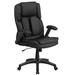 Flash Furniture BT-90275H-GG Swivel Office Chair w/ High Back - Black LeatherSoft Upholstery