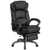 Flash Furniture BT-90279H-GG Reclining Swivel Office Chair w/ High Back - Black LeatherSoft Upholstery
