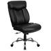 Flash Furniture GO-1235-BK-LEA-GG Hercules Swivel Big & Tall Office Chair w/ High Back - Black LeatherSoft Upholstery