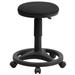 Flash Furniture WL-905DG-GG Ergonomic Backless Rolling Stool w/ Black Fabric Seat