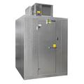 Master-Bilt QODF46-C Outdoor Walk-In Freezer w/ Right Hinge - Top Mount Compressor, 4' x 6' x 6' 7"H, Floor