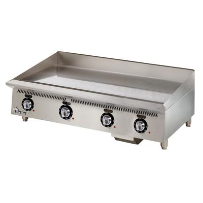Star 748TA 208V 48" Electric Commercial Griddle w/ Thermostatic Controls - 1" Steel Plate, 208v/1ph, Stainless Steel