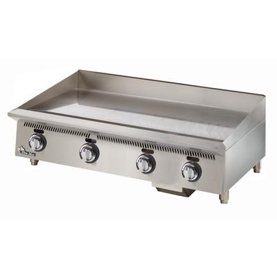 Star 872MA NG 72" Gas Commercial Griddle w/ Manual Controls - 1" Steel Plate, Natural Gas, Stainless Steel, Gas Type: NG