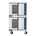 Duke 613-E4XX Double Full Size Electric Commercial Convection Oven - 10.0 kW, 240v/1ph, Deep Depth, Porcelain Chambers, Stainless Steel