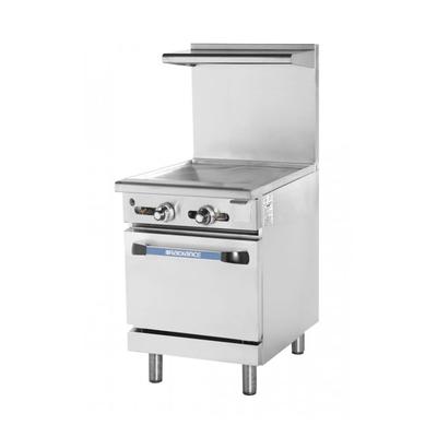 Turbo Air TAR-24G Radiance 24" Commercial Gas Range w/ Full Griddle & Standard Oven, Natural Gas, Stainless Steel, Gas Type: NG