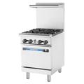 Turbo Air TAR-4 Radiance 24" 4 Burner Commercial Gas Range w/ Standard Oven, Natural Gas, 4 Burners, Stainless Steel, Gas Type: NG