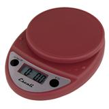 San Jamar SCDG11RDR Primo Escali 11 lb Digital Scale - 8 1/2" x 6", Warm Red