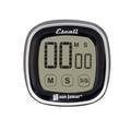 San Jamar TMDGTS Escali Touch-Screen Digital Timer w/ Minute & Second Timing - 3" x 3", Black