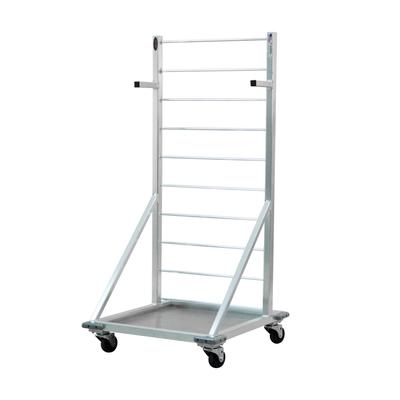 New Age 1215 Fry Basket Rack w/ 27 Basket Capacity & 3" Casters, 52 1/2" x 24 1/2" x 27", Aluminum
