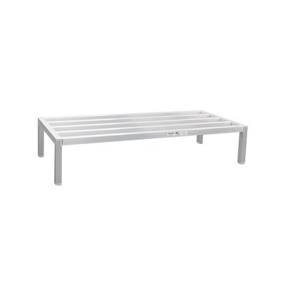 New Age 2033 54" Stationary Dunnage Rack w/ 2000 lb Capacity, Aluminum, 2,000 lb Capacity, All-Welded Aluminum, Silver