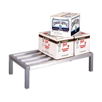 New Age 4065 48" Stationary Dunnage Rack w/ 4000 lb Capacity, Aluminum, 4,000 lb Capacity, Silver