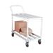 New Age 95661 2 Level Aluminum Utility Cart w/ 700 lb Capacity, Flat Ledges, Silver