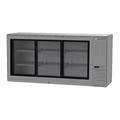 Beverage Air BB72HC-1-GS-S 72" Bar Refrigerator - 3 Sliding Glass Doors, Stainless, 115v, Stainless Steel