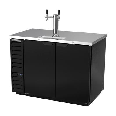 Beverage-Air DD50HC-1-B 50 1/2" Kegerator Commercial Beer Dispenser w/ 2 Keg Capacity - 2 Column, Black, 115v, 1 Column