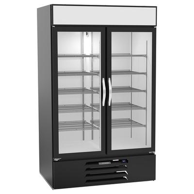 Beverage-Air MMR44HC-1-B-WINE 47" 2 Section Commercial Wine Cooler w/ 1 Zone - 1 Shelves, 115v, LED Lighting, Black