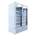 Beverage Air MT53-1W 54" 2 Section Glass Door Merchandiser, (2) Left/Right Hinge Doors, 115v, Automatic Defrost, LED Lighting, White