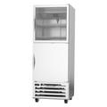 Beverage Air RI18HC-HGS 27 1/4" 1 Section Reach In Refrigerator, (1) Glass Door, (1) Solid Door, Right Hinge, 115v, Bottom-Mount Refrigeration, Silver