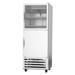 Beverage Air RI18HC-HGS 27 1/4" 1 Section Reach In Refrigerator, (1) Glass Door, (1) Solid Door, Right Hinge, 115v, Bottom-Mount Refrigeration, Silver