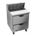Beverage Air SPED27HC-B 27" Sandwich/Salad Prep Table w/ Refrigerated Base, 115v, Stainless Steel